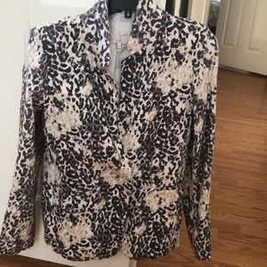 Linen animal print blazer/jacket. Make an offer